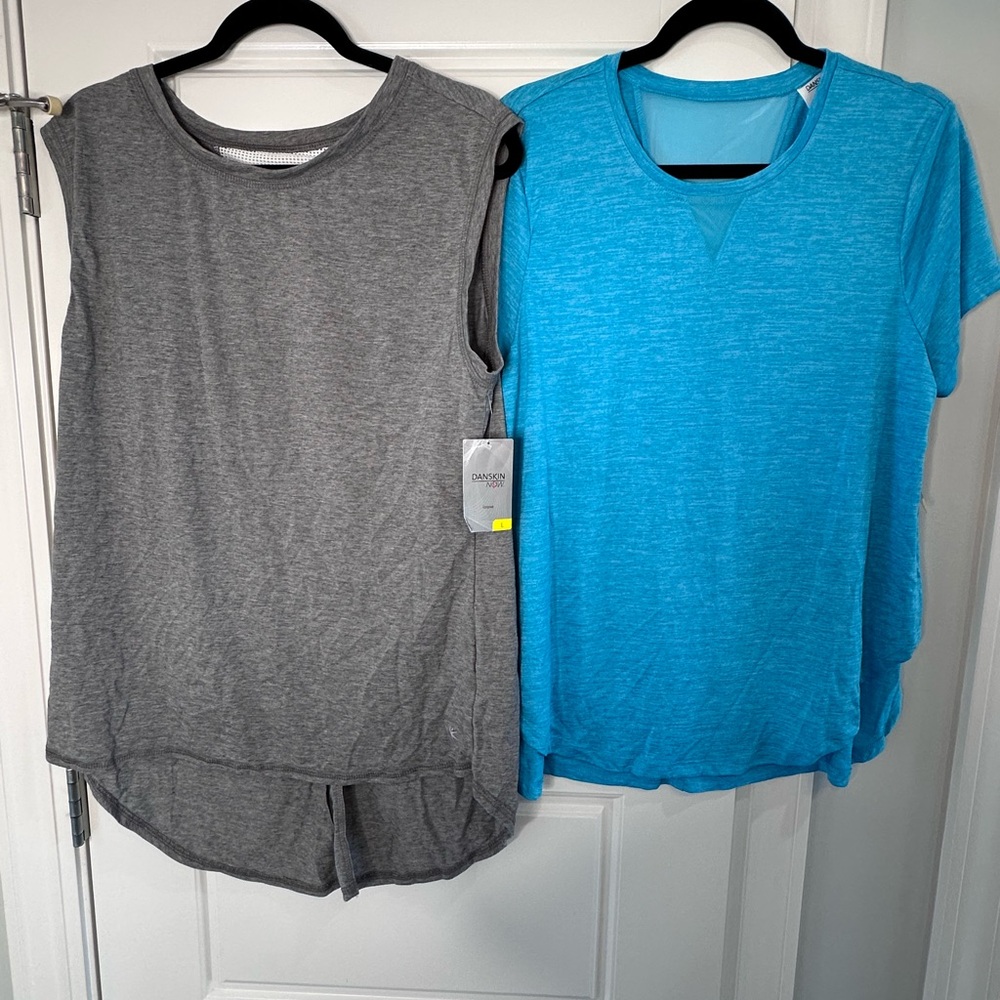 Gray and Blue Women's Tops